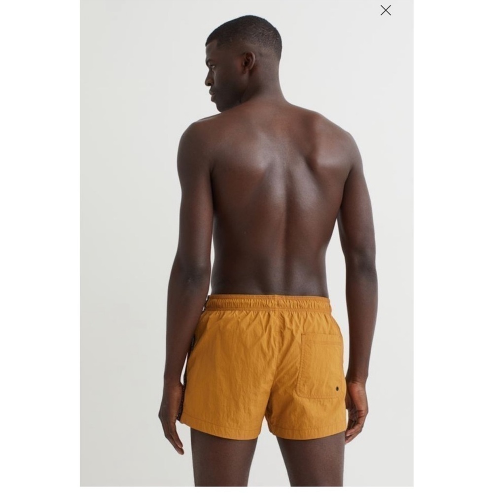 H&M Mens Swim shorts Size XL Color Yellow ochre